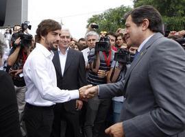 Fernando Alonso, orgulloso de que el mejor circuito de karts esté en su Asturias