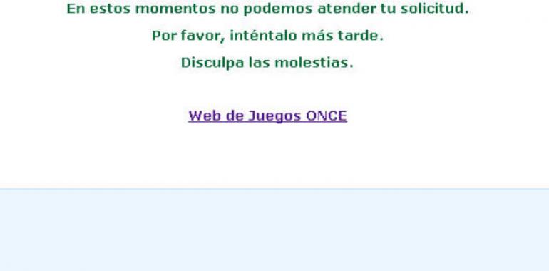 Atasco en el cupón de la ONCE