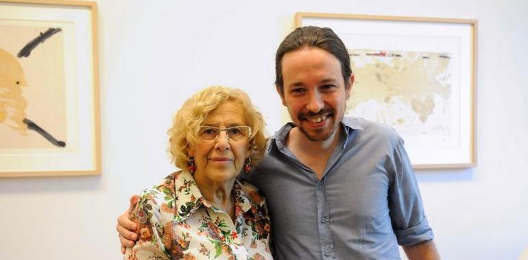 Carmena y Pablo Iglesias hablan de Madrid