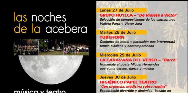 Las Noches de La Acebera llevan el teatro, la poesía y la danza a las noches de Lugones