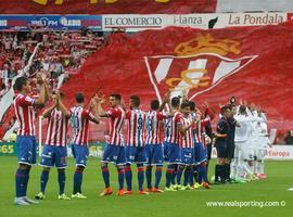 Empate del Sporting ante el Real Madrid con una gran fiesta en El Molinón