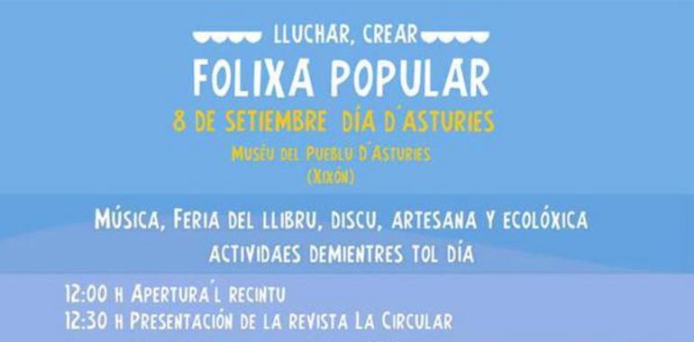 Folixa del Día d’Asturies de las CUPs de Podemos en Xixón