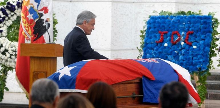 Exequias del expresidente del Senado de Chile Gabriel Valdés