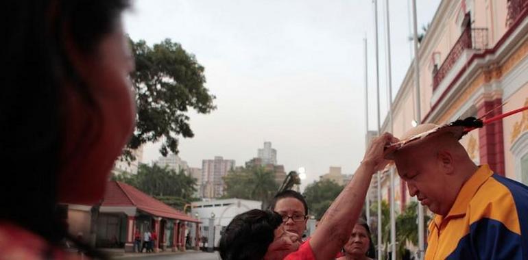 Ritual chamánico por la salud de Chávez