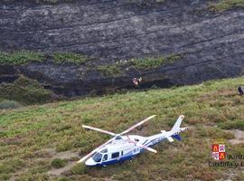 Rescatada una brigadista de extinción de incendios en Montecillo (Burgos)