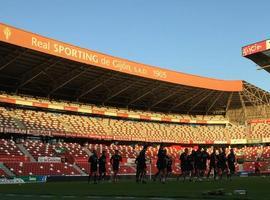 Satisfactorio entrenamiento del Sporting en El Molinón 