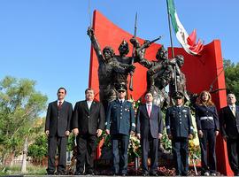 Honra a la memoria de los Niños Héroes de Chapultepec