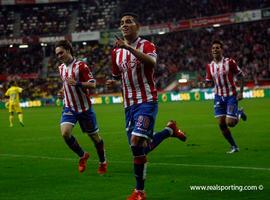 El Sporting ganó a la Unión Deportiva Las Palmas por 3-1