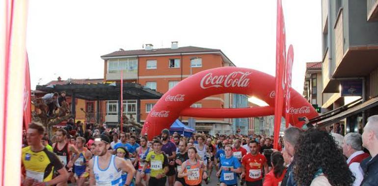 Pelayo Menéndez y Paula González, ganadores de la San Silvestre Angulera