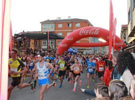 Pelayo Menéndez y Paula González, ganadores de la San Silvestre Angulera