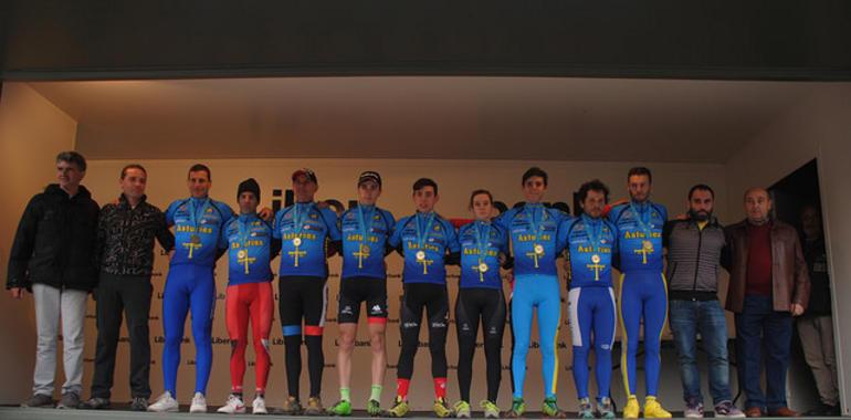 Agustín Navarro "Guti" y Alicia González, Campeones de Asturias de ciclocross