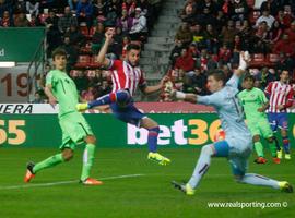 El Sporting perdió esta noche 1-2 ante el Getafe 