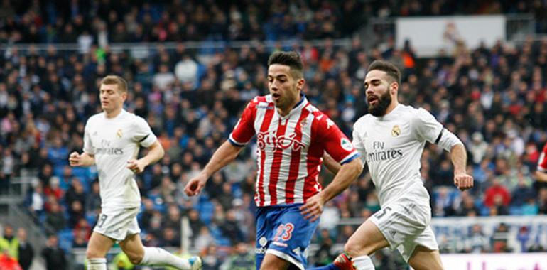 El Sporting perdió por 5-1 ante el Real Madrid en el Bernabéu