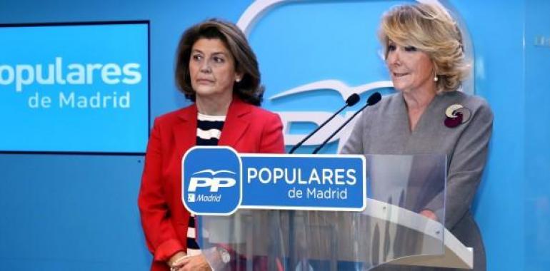 Esperanza Aguirre dimite como presidenta del PP de Madrid