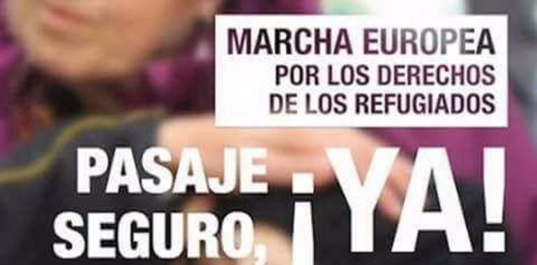 Marcha Europea por los Refugiados exige en Oviedo acogida segura