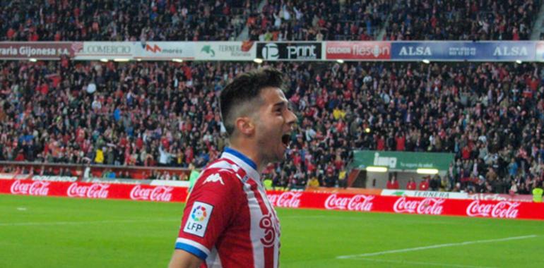 El Sporting ganó por 2-0 al Éibar con mucho mérito