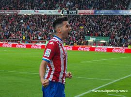 El Sporting ganó por 2-0 al Éibar con mucho mérito