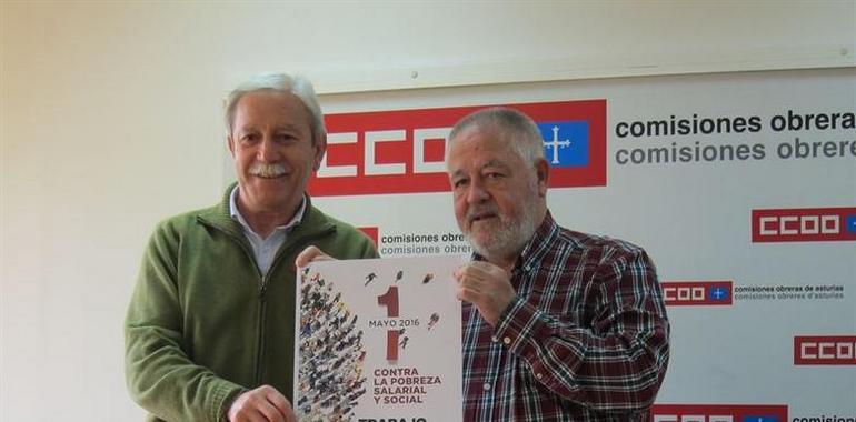Concentración del 1º de Mayo en Oviedo contra la pobreza salarial y social 