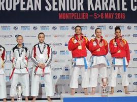 Oro para el equipo femenino de katas y plata para el masculino en el Europeo de Kárate