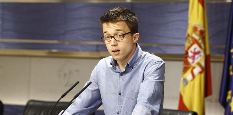 Iñigo Errejón participa en un acto en La Felguera el 22 de mayo