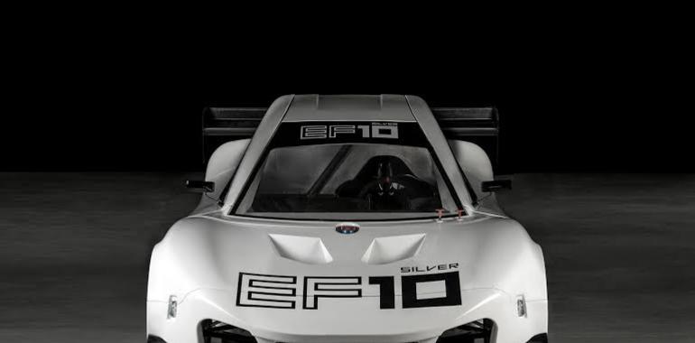 Óscar Palacio en la Subida a Muncó con un Silver Car EF10