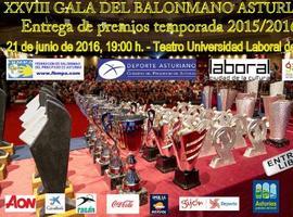 El Balonmano asturiano celebra su gran gala en la Laboral