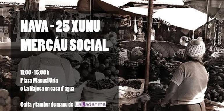 Mercáu Social en Nava el sábado 25
