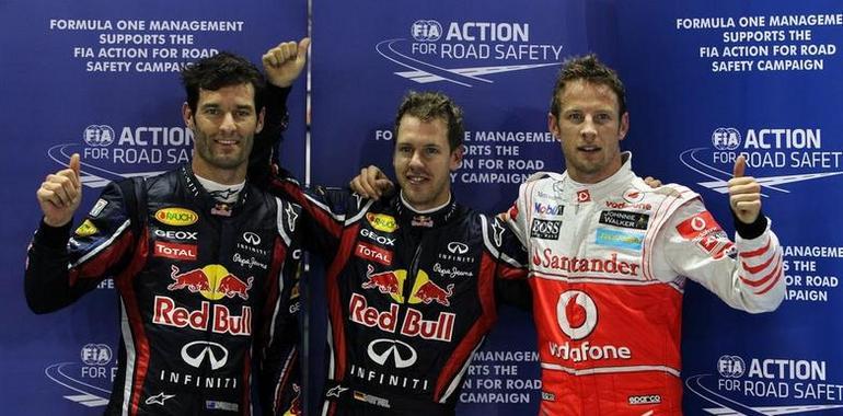 Vettel se impone en Singapur y se sitúa a un punto del título