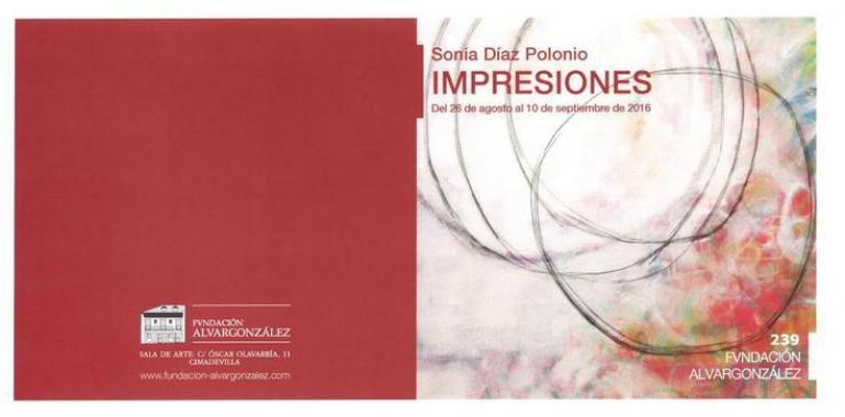 Sonia Díaz expone sus ‘Impresiones’ en la Fundación Alvargonzález
