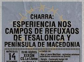 Charla en Xixón sobre los campos de refugiados en Tesalónica y Macedonia