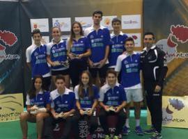 Oviedo Bádminton: 2 oros, 4 platas y 1 plata en sub15 y sub19 de Estella