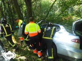 Herida una mujer en accidente de tráfico en Vibaño