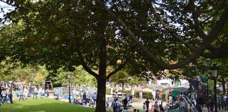 Un San Mateo espléndido en los parques de Oviedo