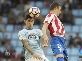 El Sporting perdió por 2-1 ante el Celta de Vigo