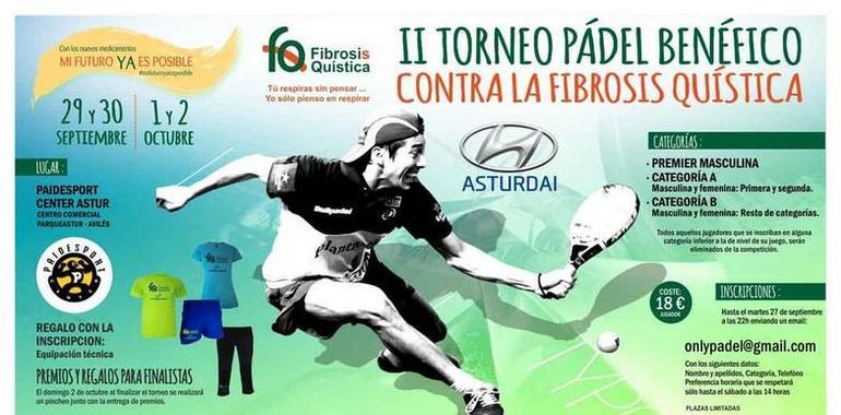 Torneo de padel benéfico contra la fibrosis quística 