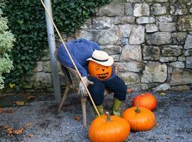 Magüestu de calabaces y calaveres en el Botánicu de Gijón