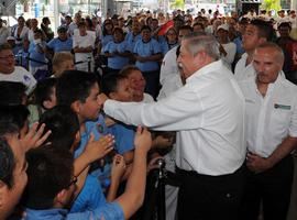 Primera piedra del nuevo polideportivo de Tamaulipas