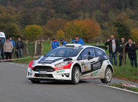 Óscar Palacio y Enrique Velasco, ganadores del I Rally de La Felguera