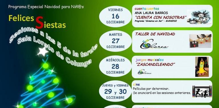 Colunga programa una Navidad de Felices Siestas