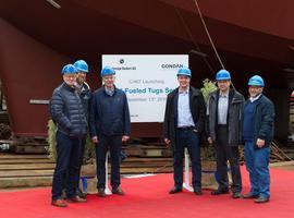 El tercer remolcador a propulsión dual de Europa zarpa de Gondán