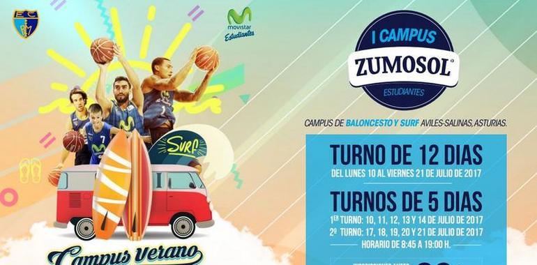 El Estudiantes organiza un Campus Basket & Surf en Salinas con Colegio San Fernando