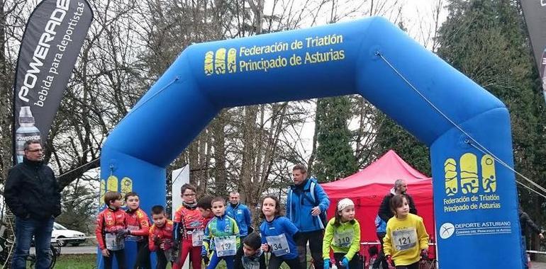 Más de 80 escolares en la Acebera para el Duatlón de Lugones