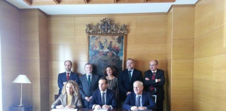 Un desfibrilador en la sede de la abogacía ovetense