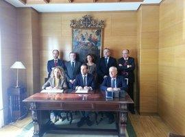 Un desfibrilador en la sede de la abogacía ovetense