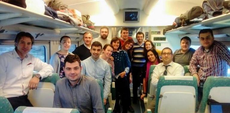 EcoviAJE de jóvenes astur empresarios  con destino Madrid