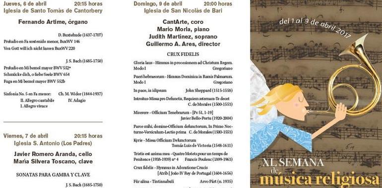 Magnos conciertos para la Semana de Música Religiosa de Avilés