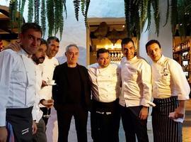 Marcos Morán en el homenaje a Nobu de grandes chef