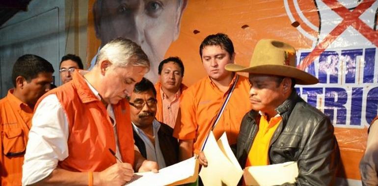 Cantel pide prosperidad a Otto Pérez Molina
