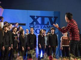 El langrano Grupo Vocal Amitié en el Certamen Coral de Ejea