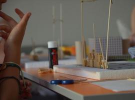 Santa María del Naranco construida con galletas de coco